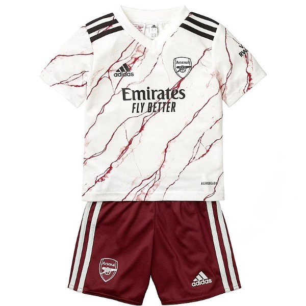 Camiseta Arsenal Segunda Equipación Niños 2020-2021 Blanco
